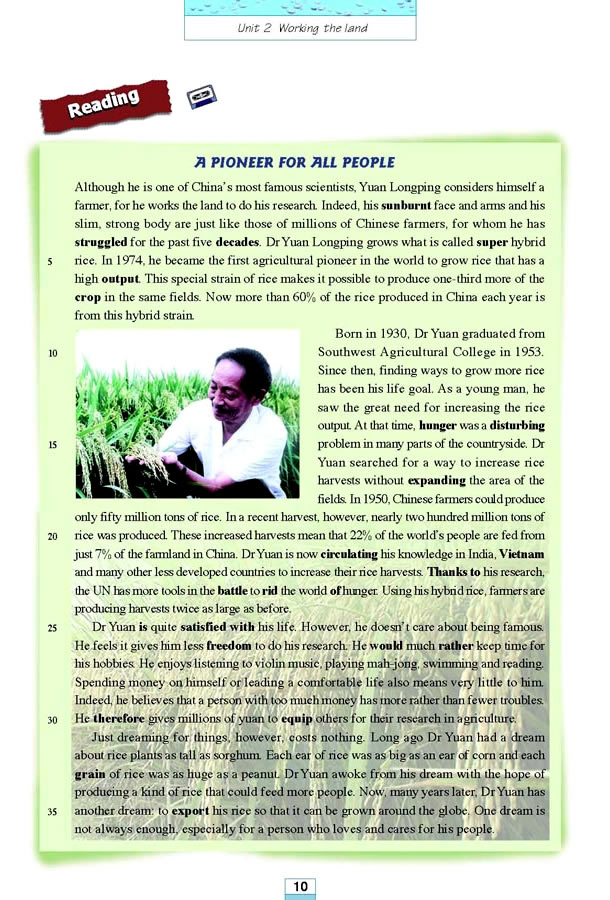 Unit 2��Working the land_22