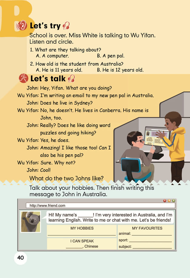 Unit 4��I have a pen pal_55