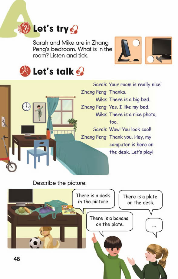 Unit 5��There is a big bed_63